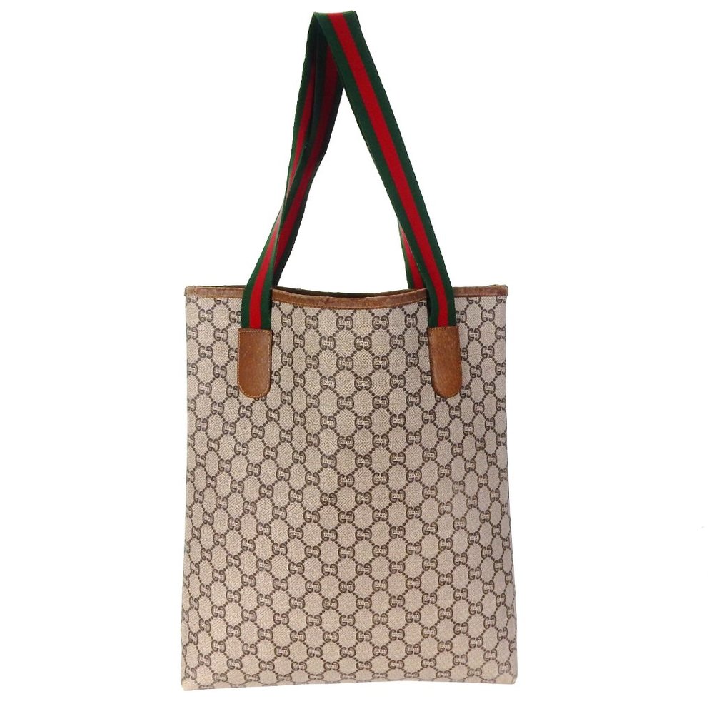 GUCCI PLUS Supreme Web GG Monogram tote Bag - Picture 3 of 11